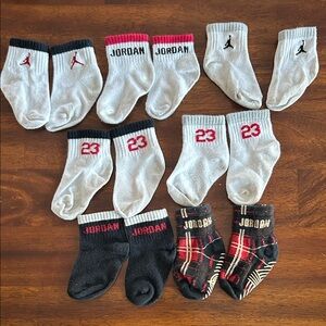Jordan Infant Sock Collection - White, Black, Red